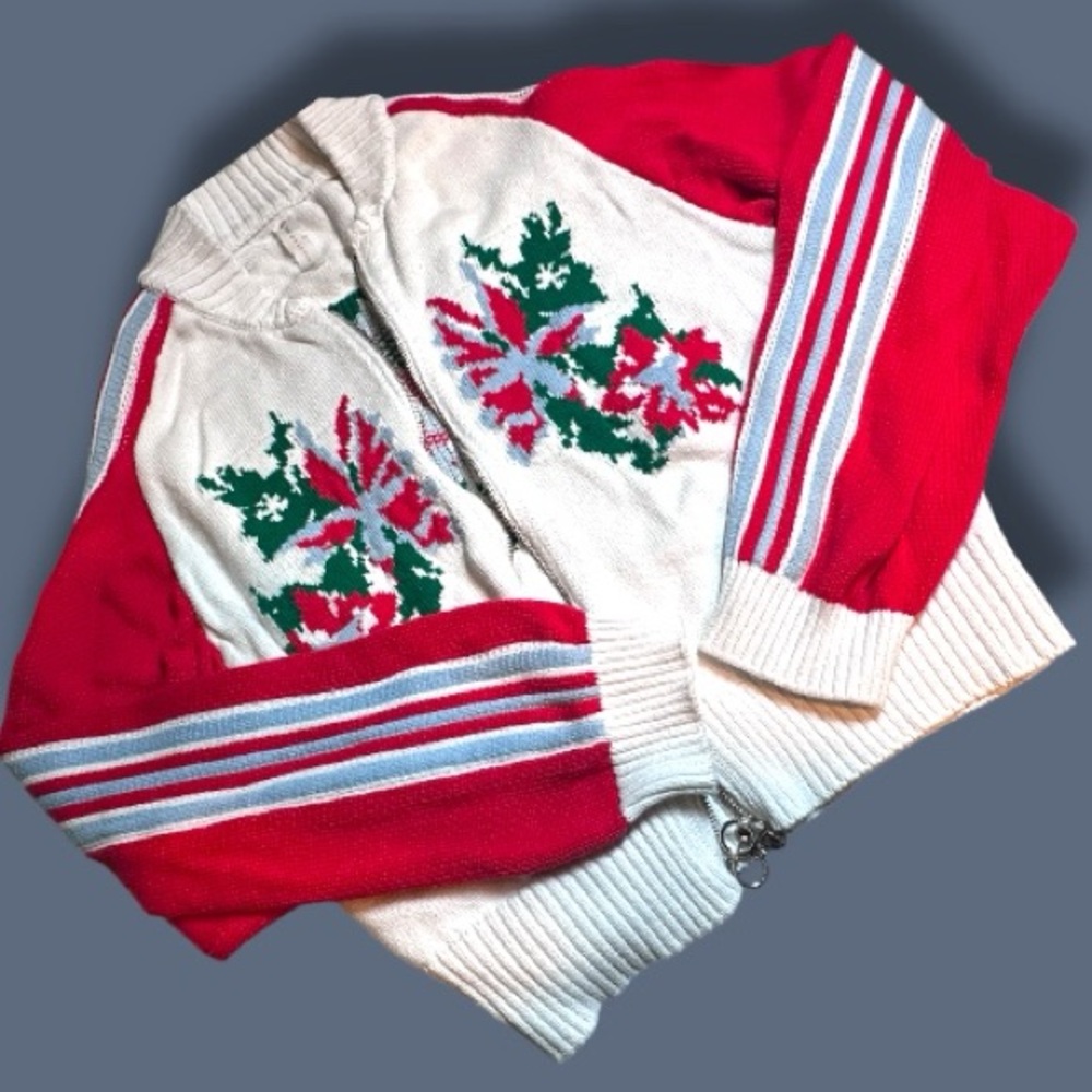 ✨HP✨ EUC Daily Practice Sports Club Jacquard Jacket in Ivory Pattern. Size MP - Picture 6 of 13